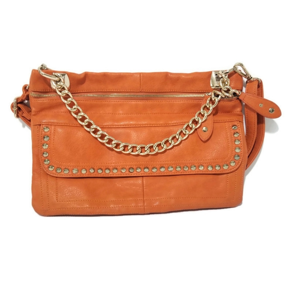Orange Gold Urban Expressions Crossbody Handbag